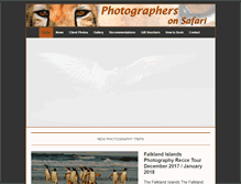 Tablet Screenshot of photographersonsafari.com